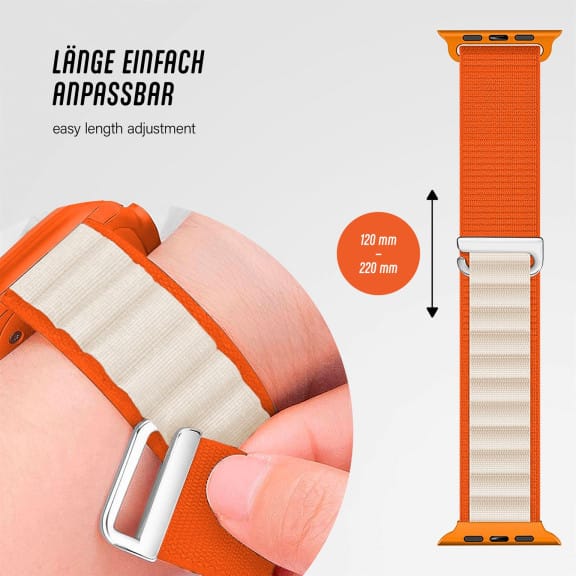 ONEFLOW Active Loop Apple Watch SE 1 (44mm) Sport Armband Nylon – Weiteres Produktbild 4 ONEFLOW Active Loop Apple Watch SE 1 (44mm) Sport Armband Nylon – Weiteres Produktbild 4