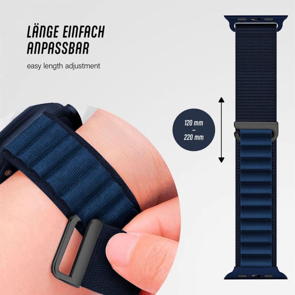 ONEFLOW Active Loop Apple Watch SE 2 (44mm) Sport Armband Nylon – Weiteres Produktbild 4 ONEFLOW Active Loop Apple Watch SE 2 (44mm) Sport Armband Nylon – Weiteres Produktbild 4