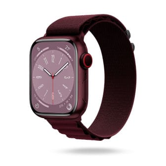ONEFLOW Active Loop Apple Watch SE 3 (44mm) Sport Armband Nylon – Cherry Red ONEFLOW Active Loop Apple Watch SE 3 (44mm) Sport Armband Nylon – Cherry Red