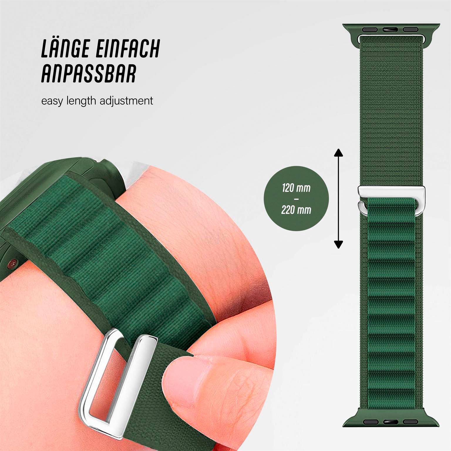 ONEFLOW Active Loop Apple Watch SE 3 (44mm) Sport Armband Nylon – Weiteres Produktbild 4 ONEFLOW Active Loop Apple Watch SE 3 (44mm) Sport Armband Nylon – Weiteres Produktbild 4