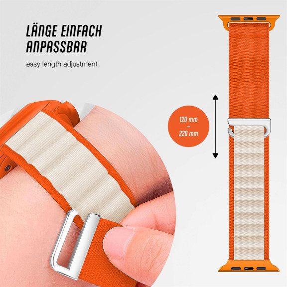 ONEFLOW Active Loop Apple Watch 1 (42mm) Sport Armband Nylon – Weiteres Produktbild 4