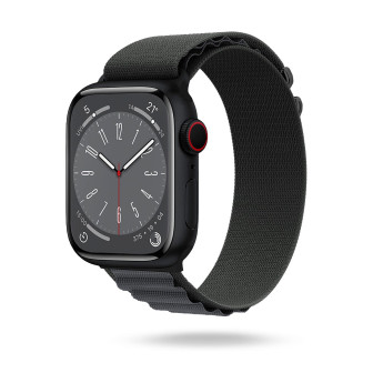 ONEFLOW Active Loop Apple Watch 10 (42mm) Sport Armband Nylon – Charcoal Grey