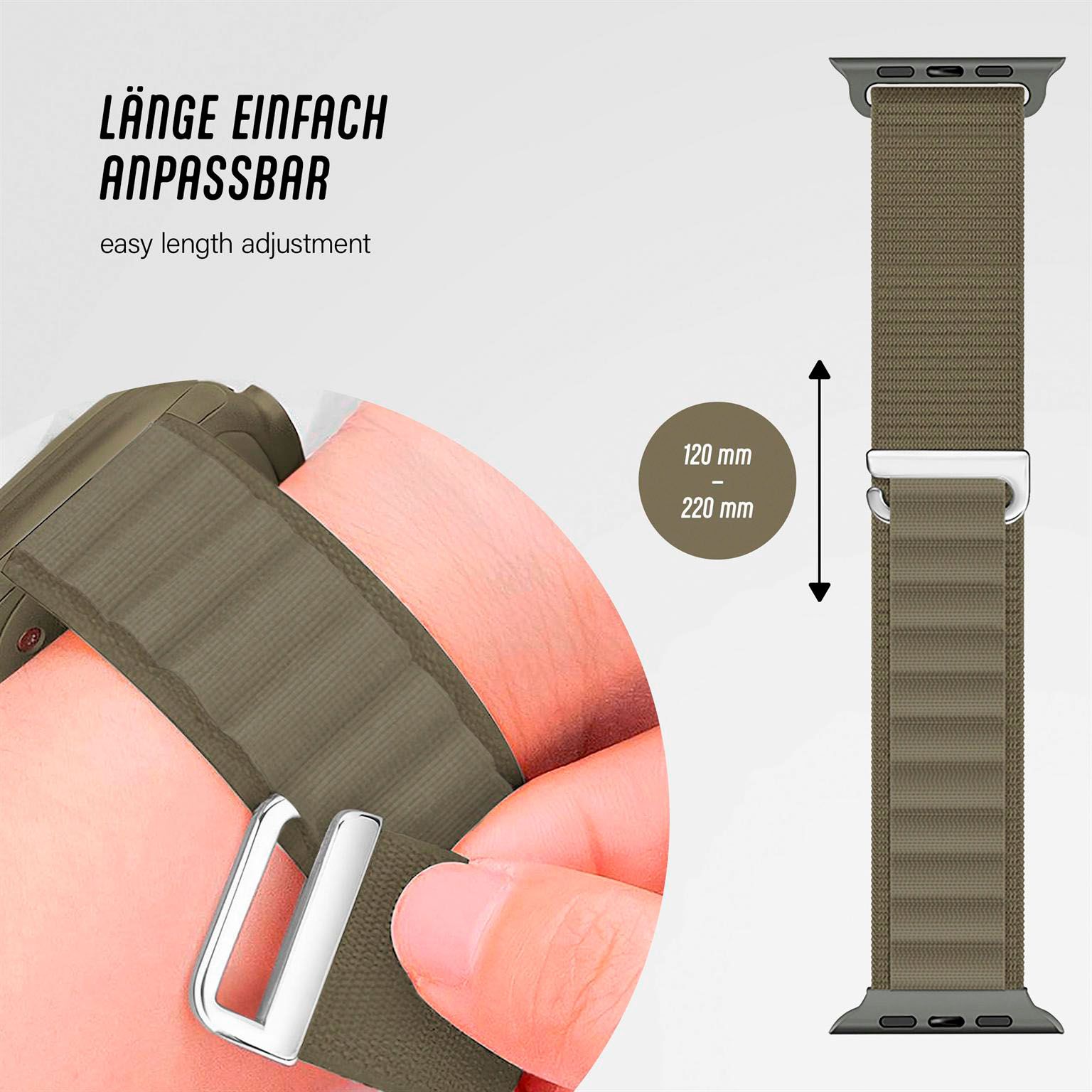 ONEFLOW Active Loop Apple Watch 11 (42mm) Sport Armband Nylon – Weiteres Produktbild 4 ONEFLOW Active Loop Apple Watch 11 (42mm) Sport Armband Nylon – Weiteres Produktbild 4