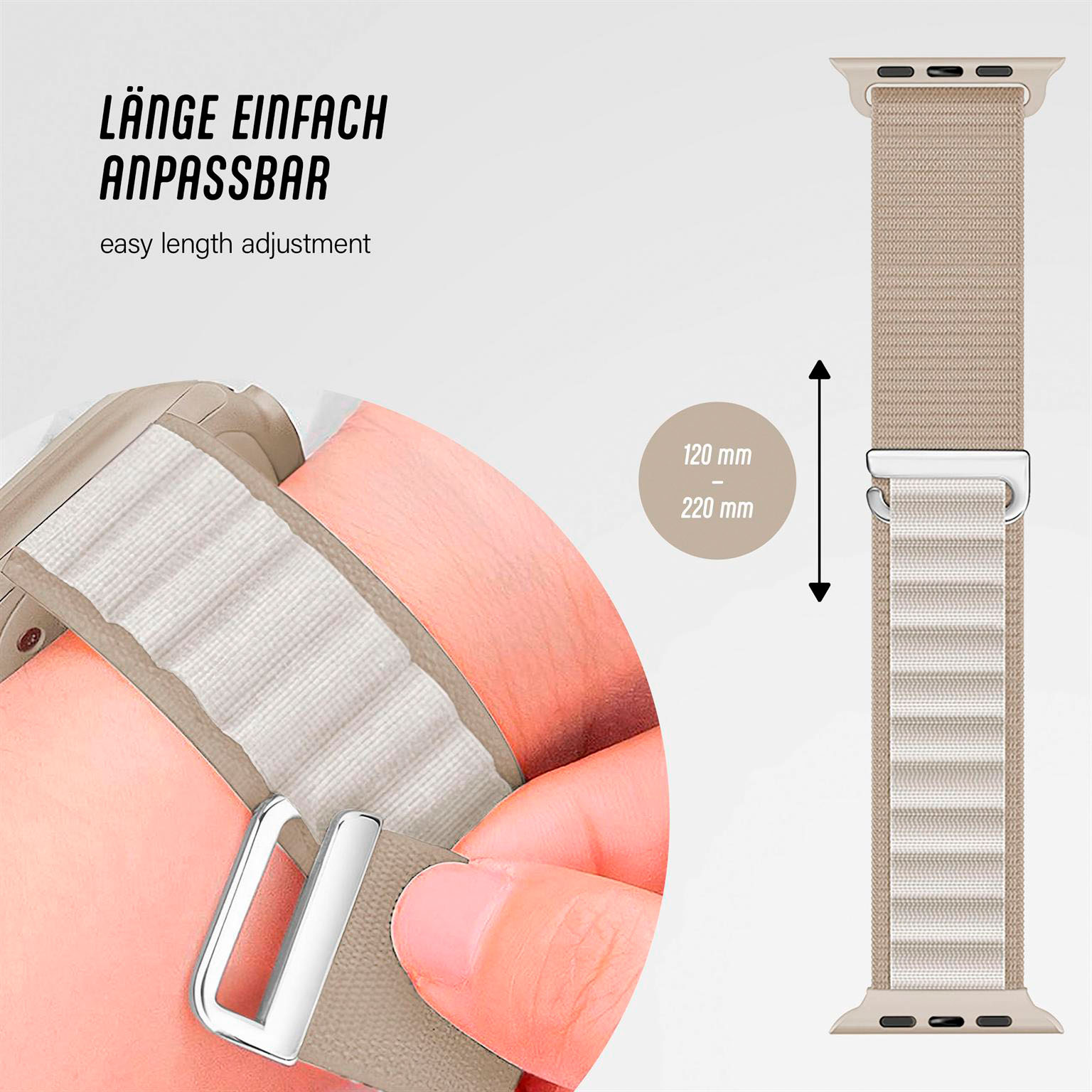 ONEFLOW Active Loop Apple Watch 11 (42mm) Sport Armband Nylon – Weiteres Produktbild 4