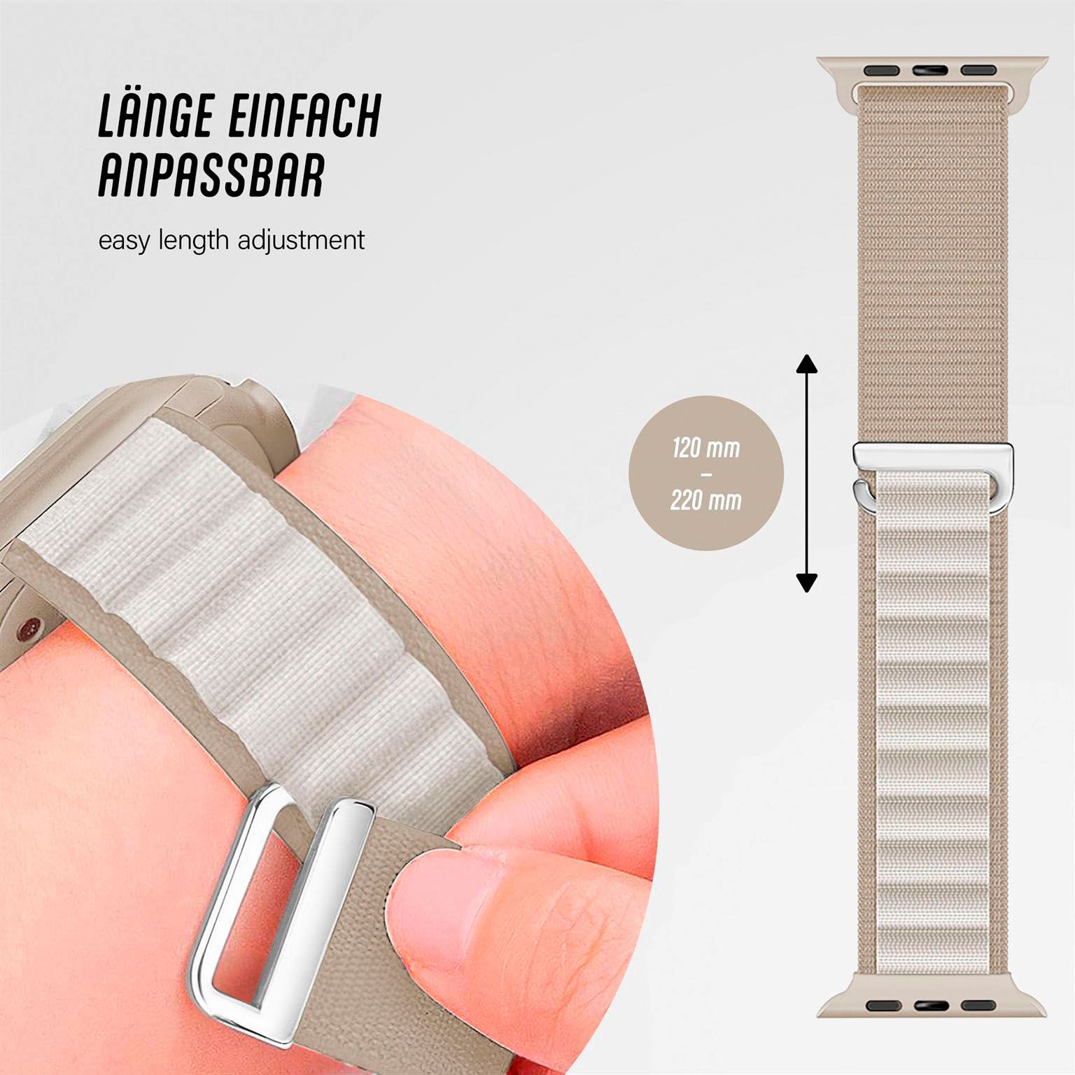 ONEFLOW Active Loop Apple Watch 11 (42mm) Sport Armband Nylon – Weiteres Produktbild 4 ONEFLOW Active Loop Apple Watch 11 (42mm) Sport Armband Nylon – Weiteres Produktbild 4