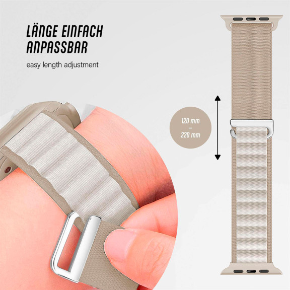 ONEFLOW Active Loop Apple Watch 11 (42mm) Sport Armband Nylon – Weiteres Produktbild 4