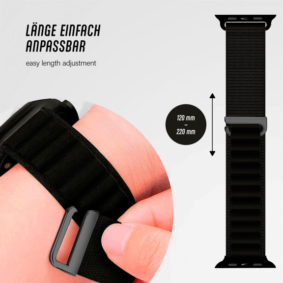 ONEFLOW Active Loop Apple Watch 11 (42mm) Sport Armband Nylon – Weiteres Produktbild 4