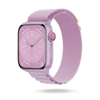 ONEFLOW Active Loop Apple Watch 11 (46mm) Sport Armband Nylon – Lilac Lavender ONEFLOW Active Loop Apple Watch 11 (46mm) Sport Armband Nylon – Lilac Lavender