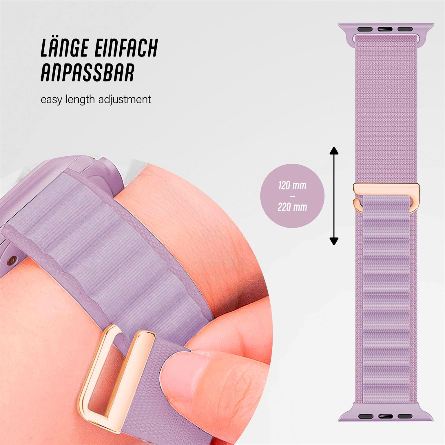 ONEFLOW Active Loop Apple Watch 11 (46mm) Sport Armband Nylon – Weiteres Produktbild 4 ONEFLOW Active Loop Apple Watch 11 (46mm) Sport Armband Nylon – Weiteres Produktbild 4