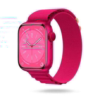 ONEFLOW Active Loop Apple Watch 11 (46mm) Sport Armband Nylon – Vibrant Carmine ONEFLOW Active Loop Apple Watch 11 (46mm) Sport Armband Nylon – Vibrant Carmine