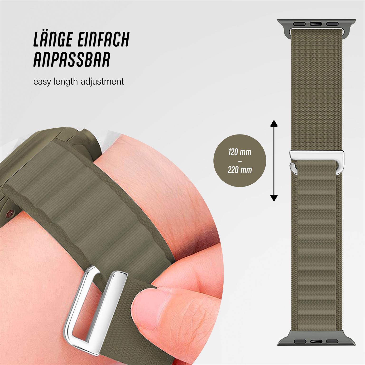 ONEFLOW Active Loop Apple Watch 6 (44mm) Sport Armband Nylon – Weiteres Produktbild 4 ONEFLOW Active Loop Apple Watch 6 (44mm) Sport Armband Nylon – Weiteres Produktbild 4