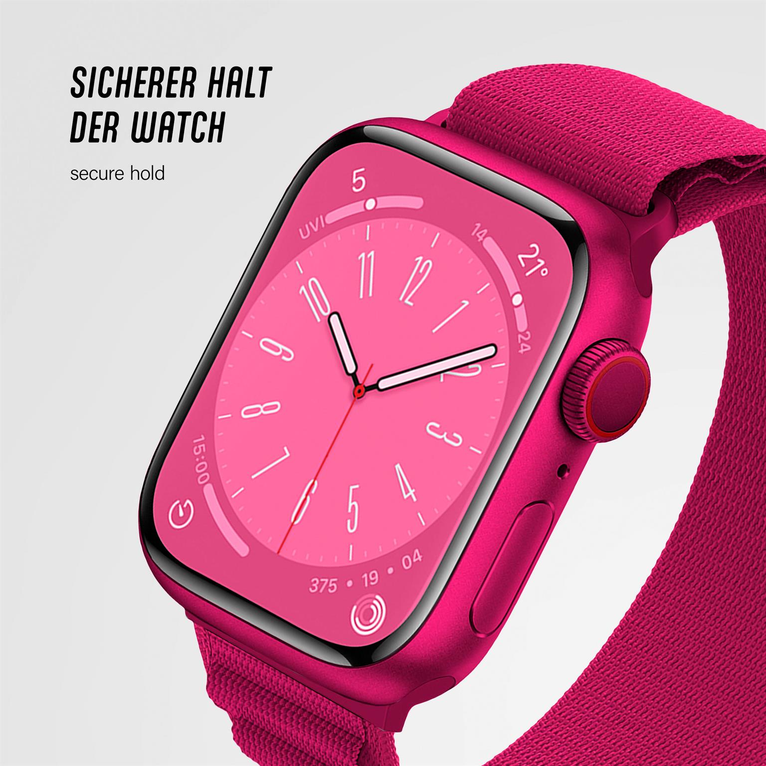 ONEFLOW Active Loop Apple Watch 7 (45mm) Sport Armband Nylon – Weiteres Produktbild 5