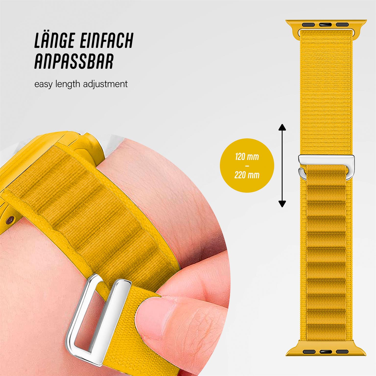 ONEFLOW Active Loop Apple Watch 8 (41mm) Sport Armband Nylon – Weiteres Produktbild 3