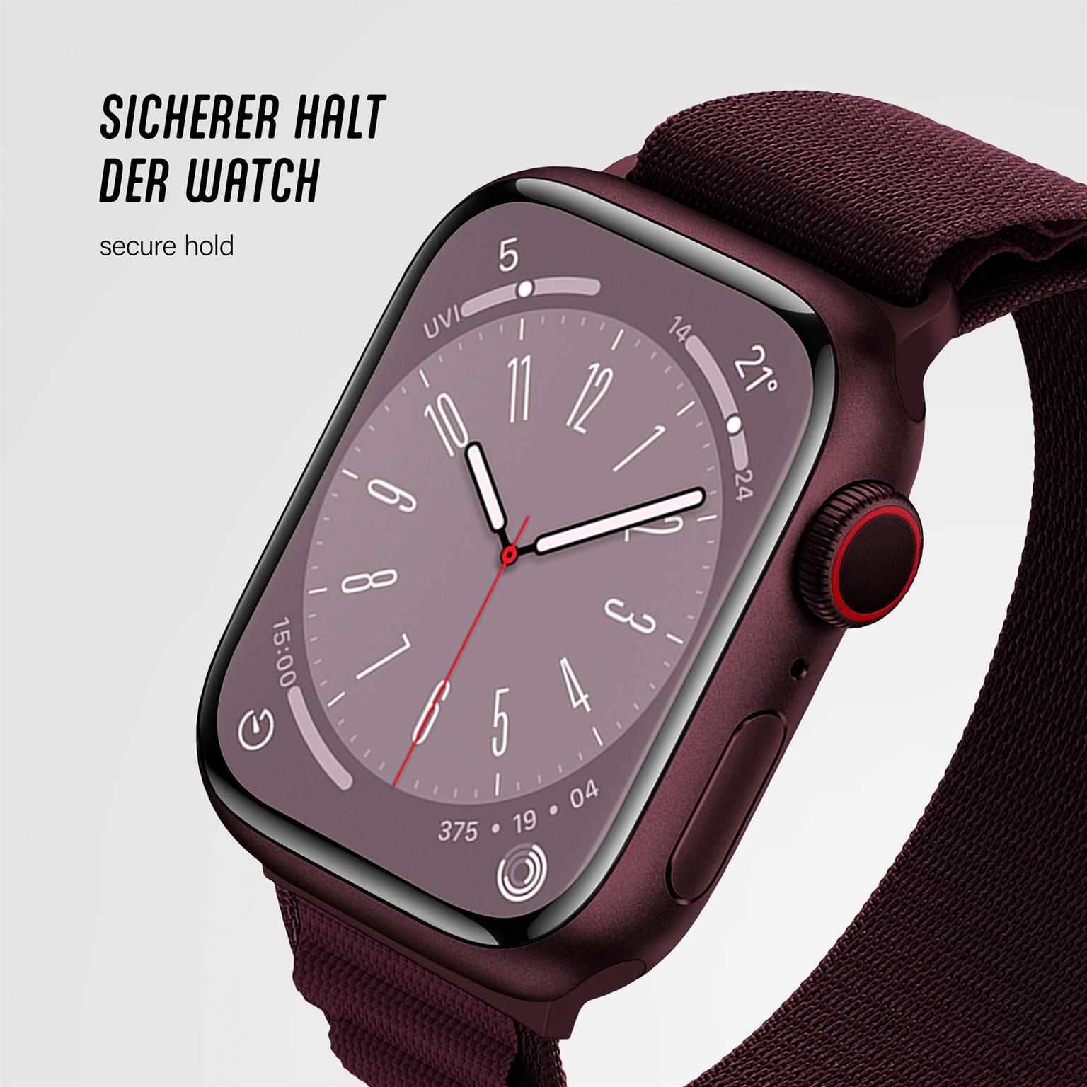 ONEFLOW Active Loop Apple Watch 8 (45mm) Sport Armband Nylon – Weiteres Produktbild 5