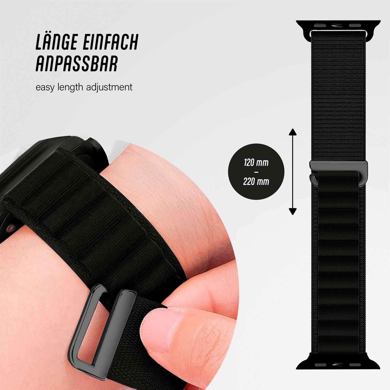 ONEFLOW Active Loop Apple Watch 8 (45mm) Sport Armband Nylon – Weiteres Produktbild 3