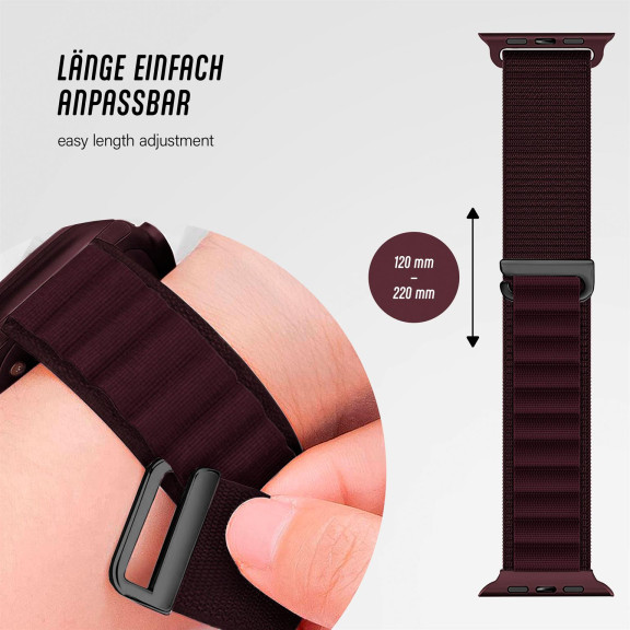 ONEFLOW Active Loop Apple Watch 9 (45mm) Sport Armband Nylon – Weiteres Produktbild 4