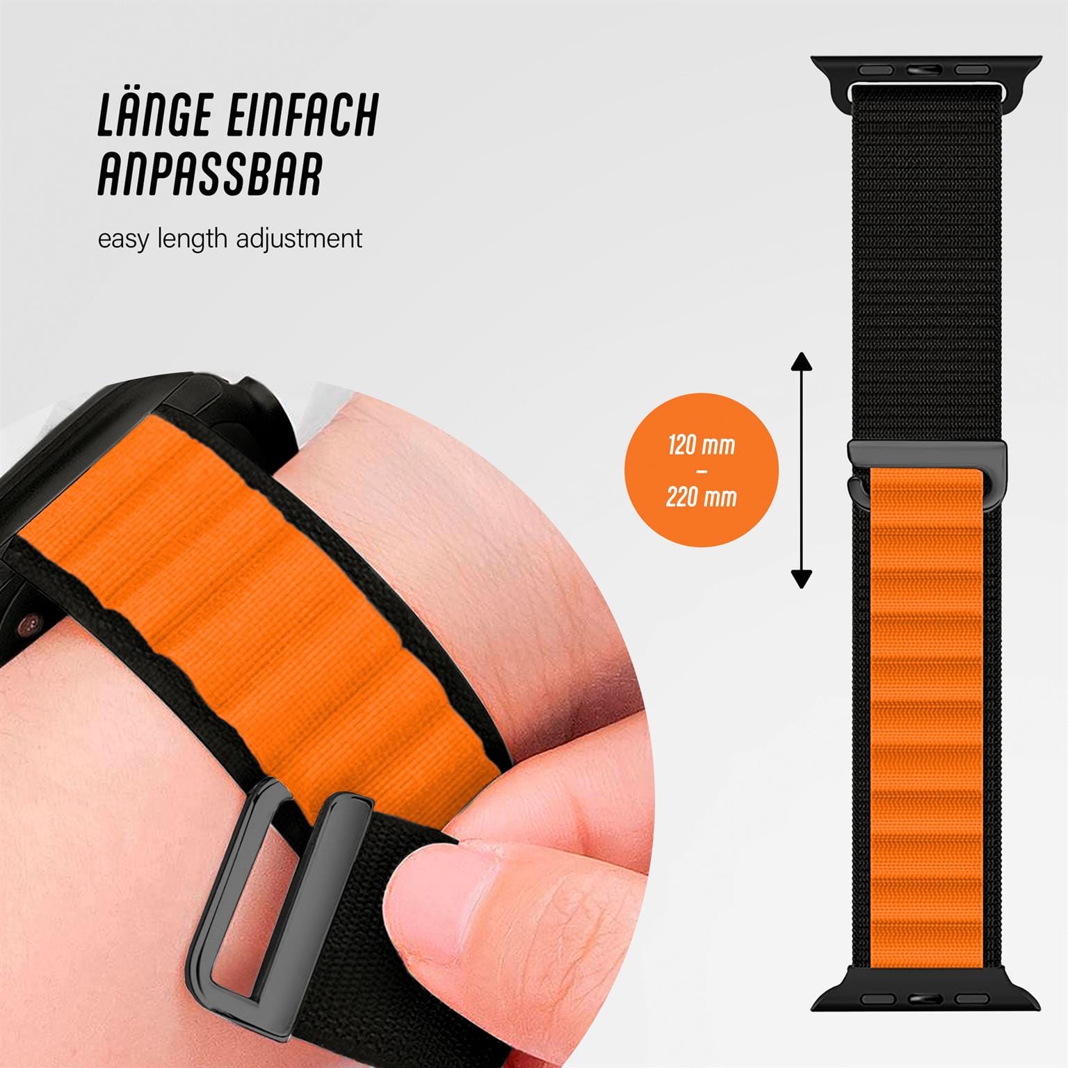 ONEFLOW Active Loop Apple Watch Ultra 2 (49mm) Sport Armband Nylon – Weiteres Produktbild 4 ONEFLOW Active Loop Apple Watch Ultra 2 (49mm) Sport Armband Nylon – Weiteres Produktbild 4