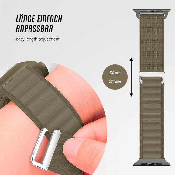 ONEFLOW Active Loop Apple Watch Ultra 3 (49mm) Sport Armband Nylon – Weiteres Produktbild 4