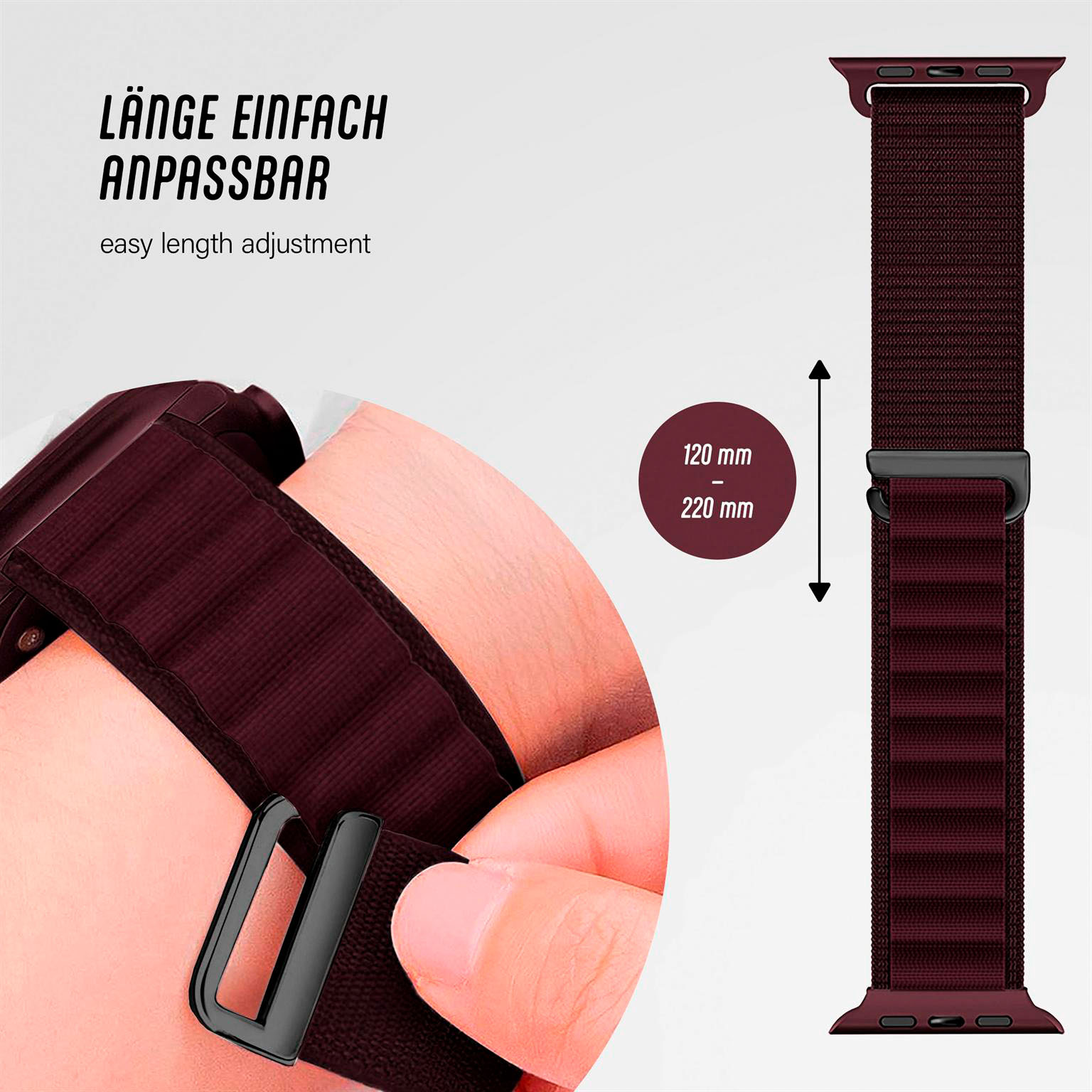 ONEFLOW Active Loop Apple Watch Ultra 3 (49mm) Sport Armband Nylon – Weiteres Produktbild 4 ONEFLOW Active Loop Apple Watch Ultra 3 (49mm) Sport Armband Nylon – Weiteres Produktbild 4