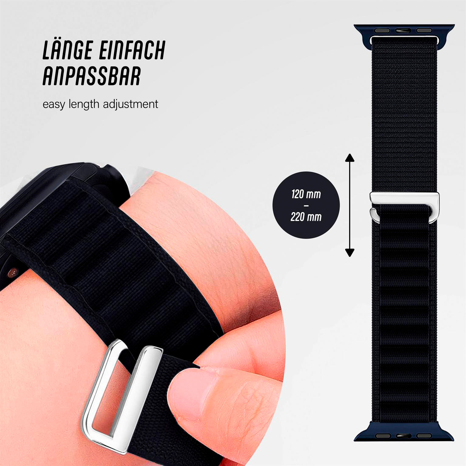 ONEFLOW Active Loop Apple Watch Ultra 3 (49mm) Sport Armband Nylon – Weiteres Produktbild 4