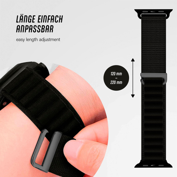 ONEFLOW Active Loop Apple Watch Ultra 3 (49mm) Sport Armband Nylon – Weiteres Produktbild 4