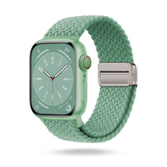 ONEFLOW Casual Loop Apple Watch 11 (42mm) Armband geflochten – Minty Fresh