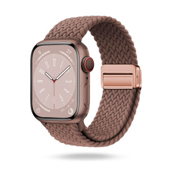 ONEFLOW Casual Loop Apple Watch 11 (46mm) Armband geflochten – Vintage Blush