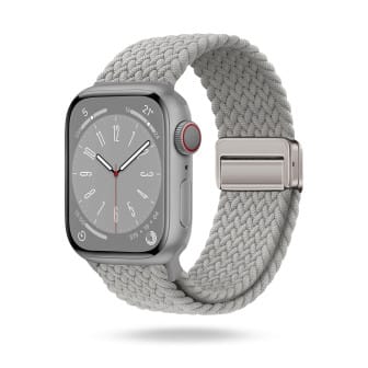 ONEFLOW Casual Loop Apple Watch SE 2 (44mm) Armband geflochten – Silver Gray ONEFLOW Casual Loop Apple Watch SE 2 (44mm) Armband geflochten – Silver Gray