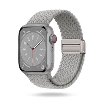 ONEFLOW Casual Loop Apple Watch 3 (38mm) Armband geflochten – Silver Gray ONEFLOW Casual Loop Apple Watch 3 (38mm) Armband geflochten – Silver Gray