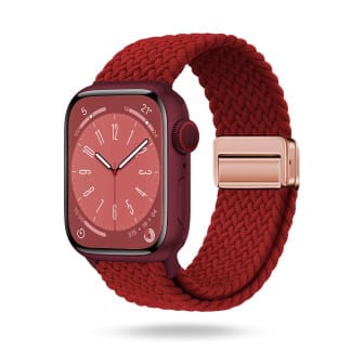 ONEFLOW Casual Loop Apple Watch 3 (38mm) Armband geflochten – Ruby Red ONEFLOW Casual Loop Apple Watch 3 (38mm) Armband geflochten – Ruby Red