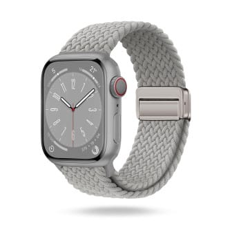 ONEFLOW Casual Loop Apple Watch 5 (44mm) Armband geflochten – Silver Gray ONEFLOW Casual Loop Apple Watch 5 (44mm) Armband geflochten – Silver Gray