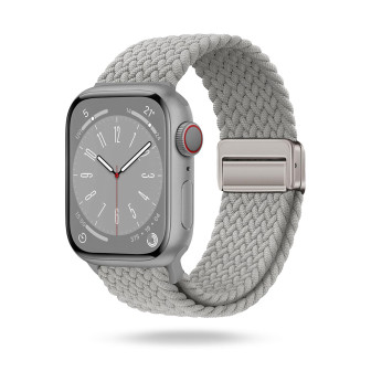 ONEFLOW Casual Loop Apple Watch 7 (41mm) Armband geflochten – Silver Gray