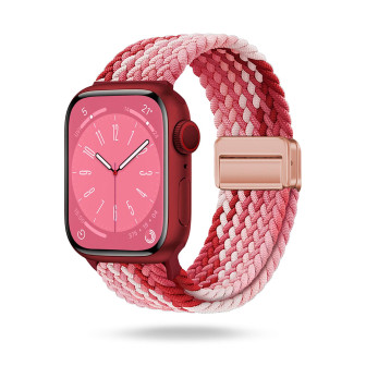 ONEFLOW Casual Loop Apple Watch 8 (45mm) Armband geflochten – Strawberry