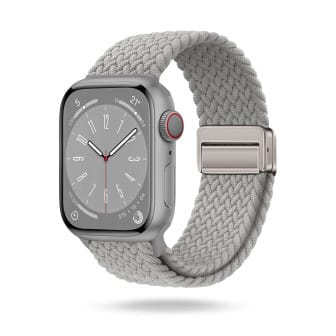 ONEFLOW Casual Loop Apple Watch Ultra 3 (49mm) Armband geflochten – Silver Gray ONEFLOW Casual Loop Apple Watch Ultra 3 (49mm) Armband geflochten – Silver Gray