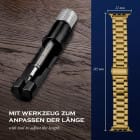 ONEFLOW Classic Link Apple Watch SE 1 (44mm) Armband Herren Edelstahl – Produktbild 6
