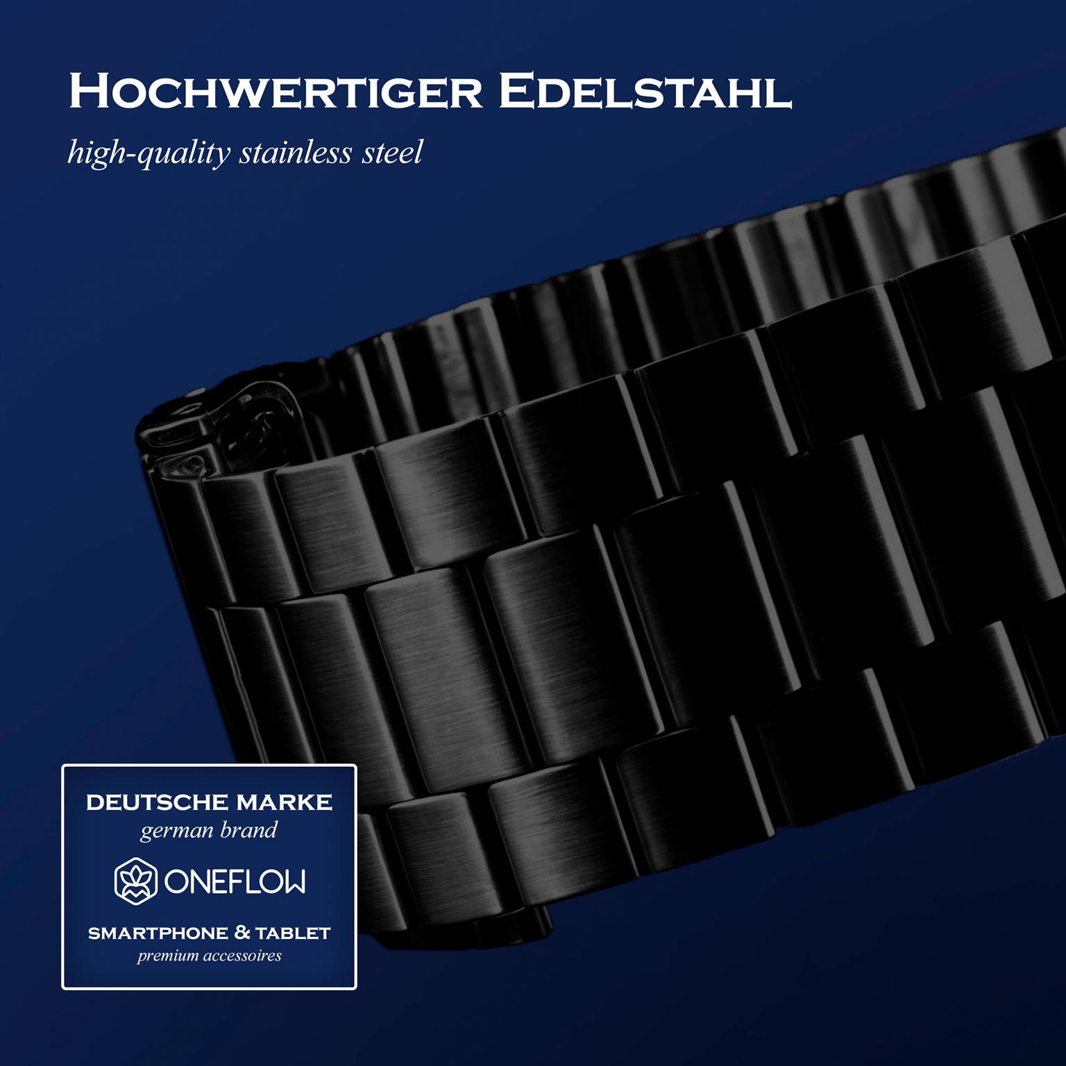 ONEFLOW Classic Link Apple Watch SE 2 (44mm) Armband Herren Edelstahl – Weiteres Produktbild 4