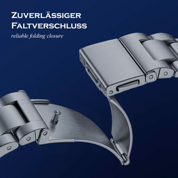 ONEFLOW Classic Link Apple Watch SE 3 (44mm) Armband Herren Edelstahl – Weiteres Produktbild 2