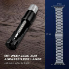 ONEFLOW Classic Link Apple Watch SE 3 (44mm) Armband Herren Edelstahl – Produktbild 6