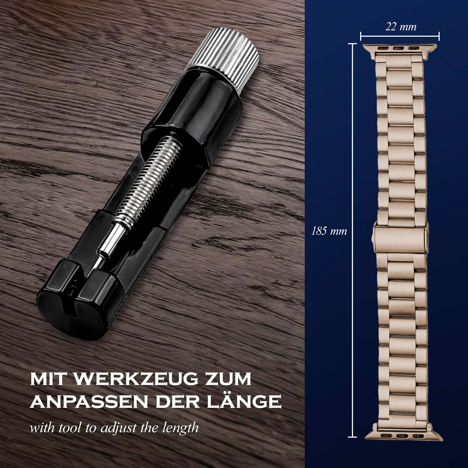 ONEFLOW Classic Link Apple Watch SE 3 (44mm) Armband Herren Edelstahl – Weiteres Produktbild 6 ONEFLOW Classic Link Apple Watch SE 3 (44mm) Armband Herren Edelstahl – Weiteres Produktbild 6