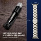 ONEFLOW Classic Link Apple Watch SE 3 (44mm) Armband Herren Edelstahl – Produktbild 6