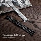 ONEFLOW Classic Link Apple Watch SE 3 (44mm) Armband Herren Edelstahl – Weiteres Produktbild 3