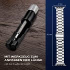 ONEFLOW Classic Link Apple Watch 10 (46mm) Armband Herren Edelstahl – Produktbild 6
