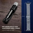 ONEFLOW Classic Link Apple Watch 11 (46mm) Armband Herren Edelstahl – Produktbild 6