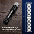 ONEFLOW Classic Link Apple Watch 2 (42mm) Armband Herren Edelstahl – Produktbild 6