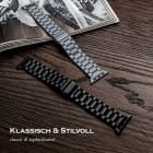 ONEFLOW Classic Link Apple Watch 5 (44mm) Armband Herren Edelstahl – Produktbild 3