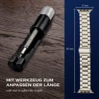 ONEFLOW Classic Link Apple Watch 5 (44mm) Armband Herren Edelstahl – Produktbild 6