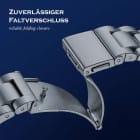 ONEFLOW Classic Link Apple Watch 7 (45mm) Armband Herren Edelstahl – Produktbild 2