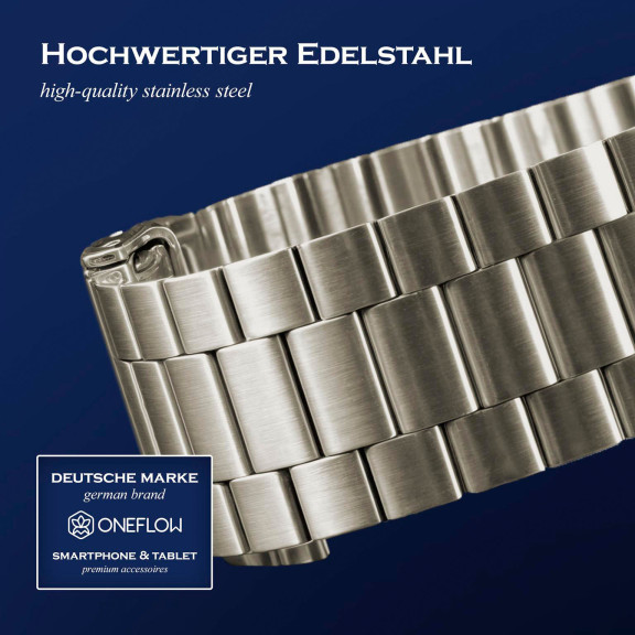 ONEFLOW Classic Link Apple Watch Ultra 3 (49mm) Armband Herren Edelstahl – Weiteres Produktbild 5