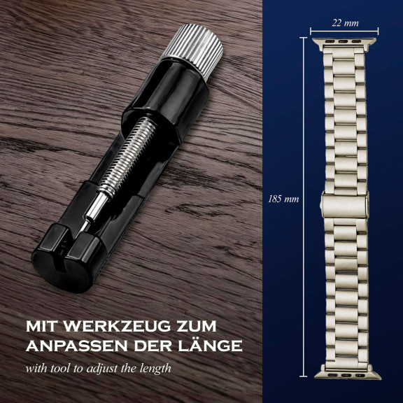 ONEFLOW Classic Link Apple Watch Ultra 3 (49mm) Armband Herren Edelstahl – Weiteres Produktbild 6 ONEFLOW Classic Link Apple Watch Ultra 3 (49mm) Armband Herren Edelstahl – Weiteres Produktbild 6