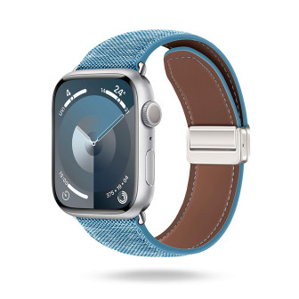 ONEFLOW Denim Loop Apple Watch SE 1 (40mm) Armband Jeans Look – Ocean Blue